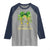 St Patrick's Day Raglan Shirt Little Miss Shenanigans Coquette Shamrocks