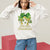 St. Patrick's Day Sweatshirt Little Miss Shenanigans Coquette Shamrocks - Wonder Print Shop