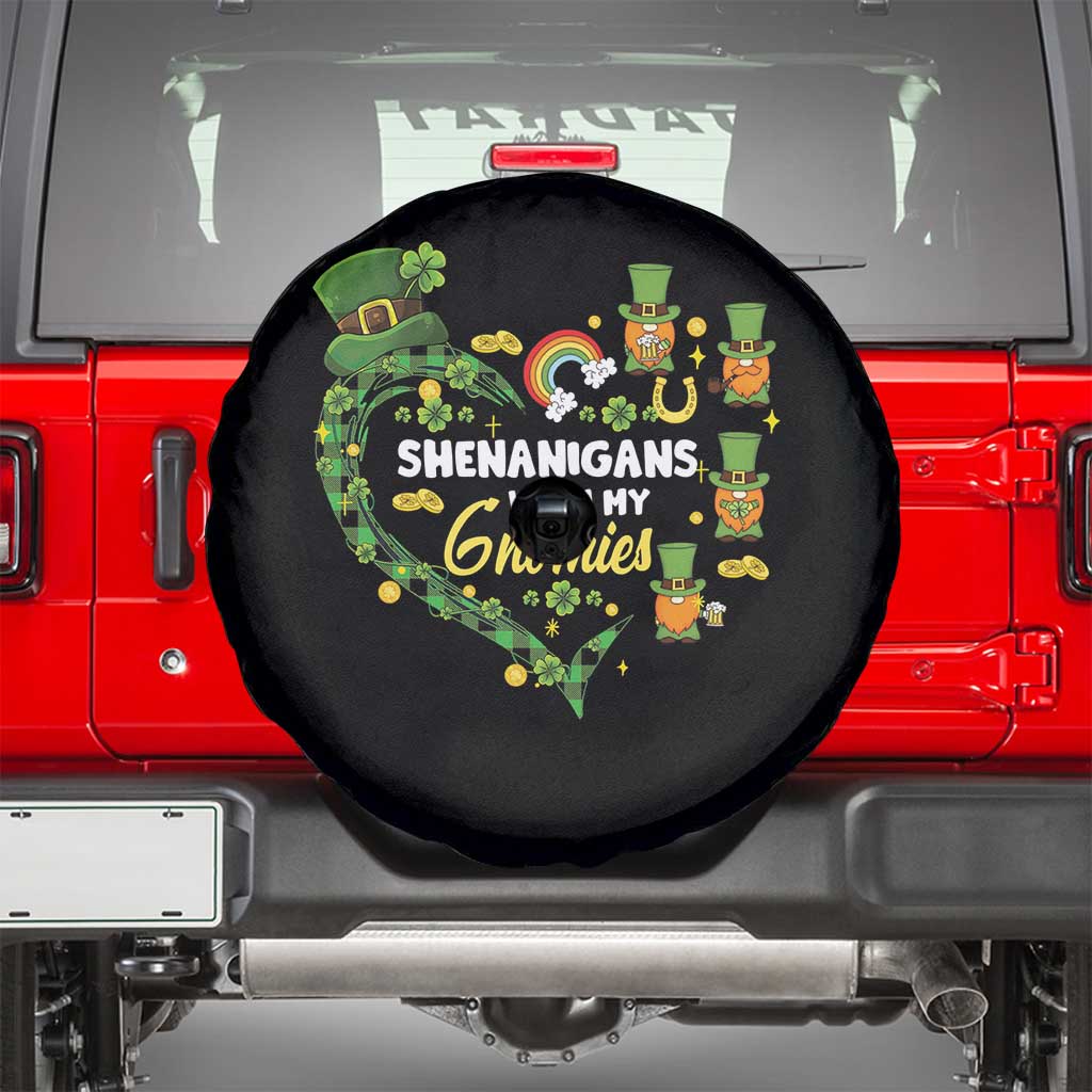 St Patrick's Day Spare Tire Cover Shenanigans With My Gnomies Shamrock Gnome