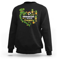 St. Patrick's Day Sweatshirt Shenanigans With My Gnomies Shamrock Gnome - Wonder Print Shop