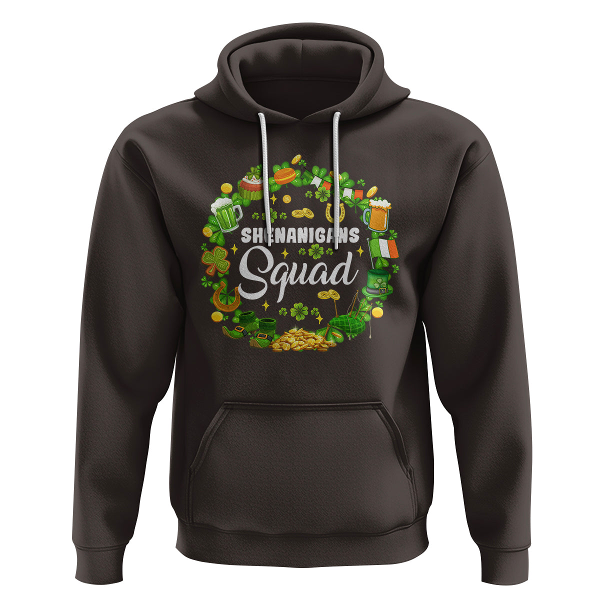 St. Patrick's Day Hoodie Shenanigans Squad Funny Matching Group - Wonder Print Shop