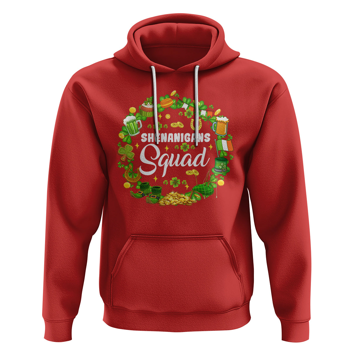 St. Patrick's Day Hoodie Shenanigans Squad Funny Matching Group - Wonder Print Shop