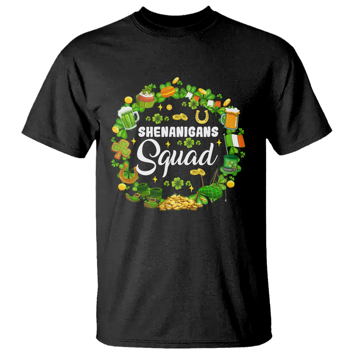 St. Patrick's Day T Shirt Shenanigans Squad Funny Matching Group - Wonder Print Shop
