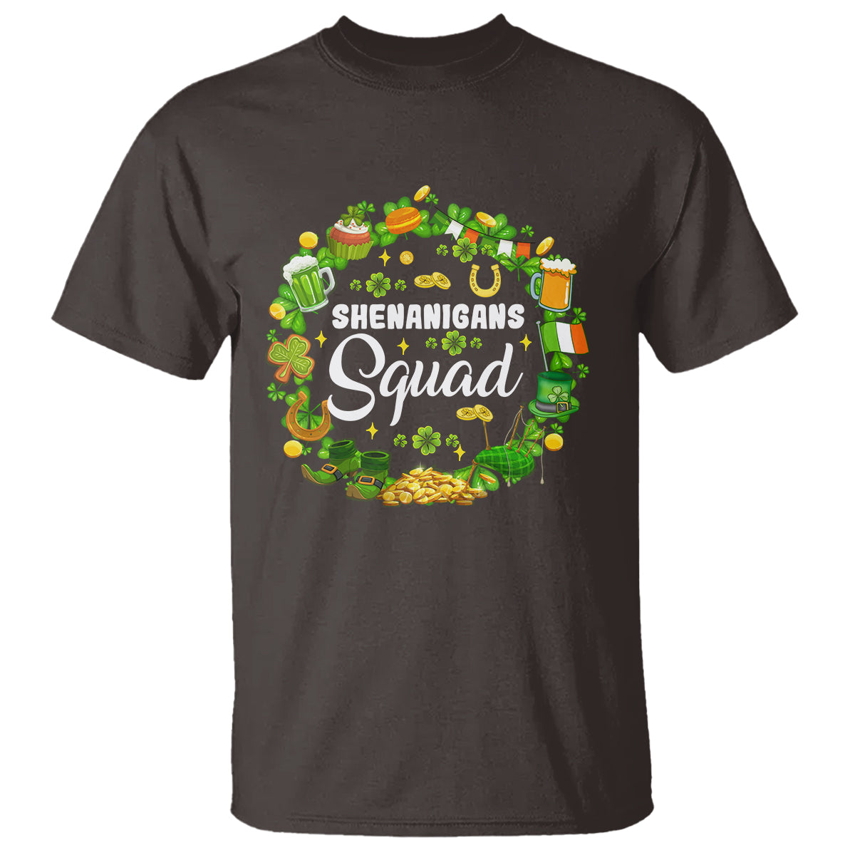 St. Patrick's Day T Shirt Shenanigans Squad Funny Matching Group - Wonder Print Shop
