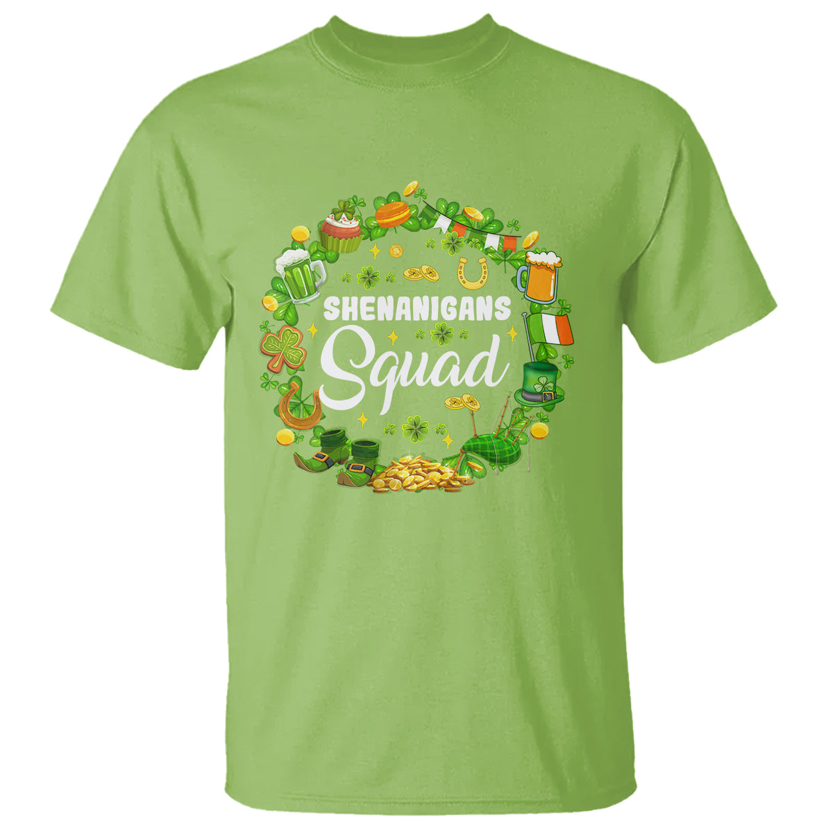 St. Patrick's Day T Shirt Shenanigans Squad Funny Matching Group - Wonder Print Shop