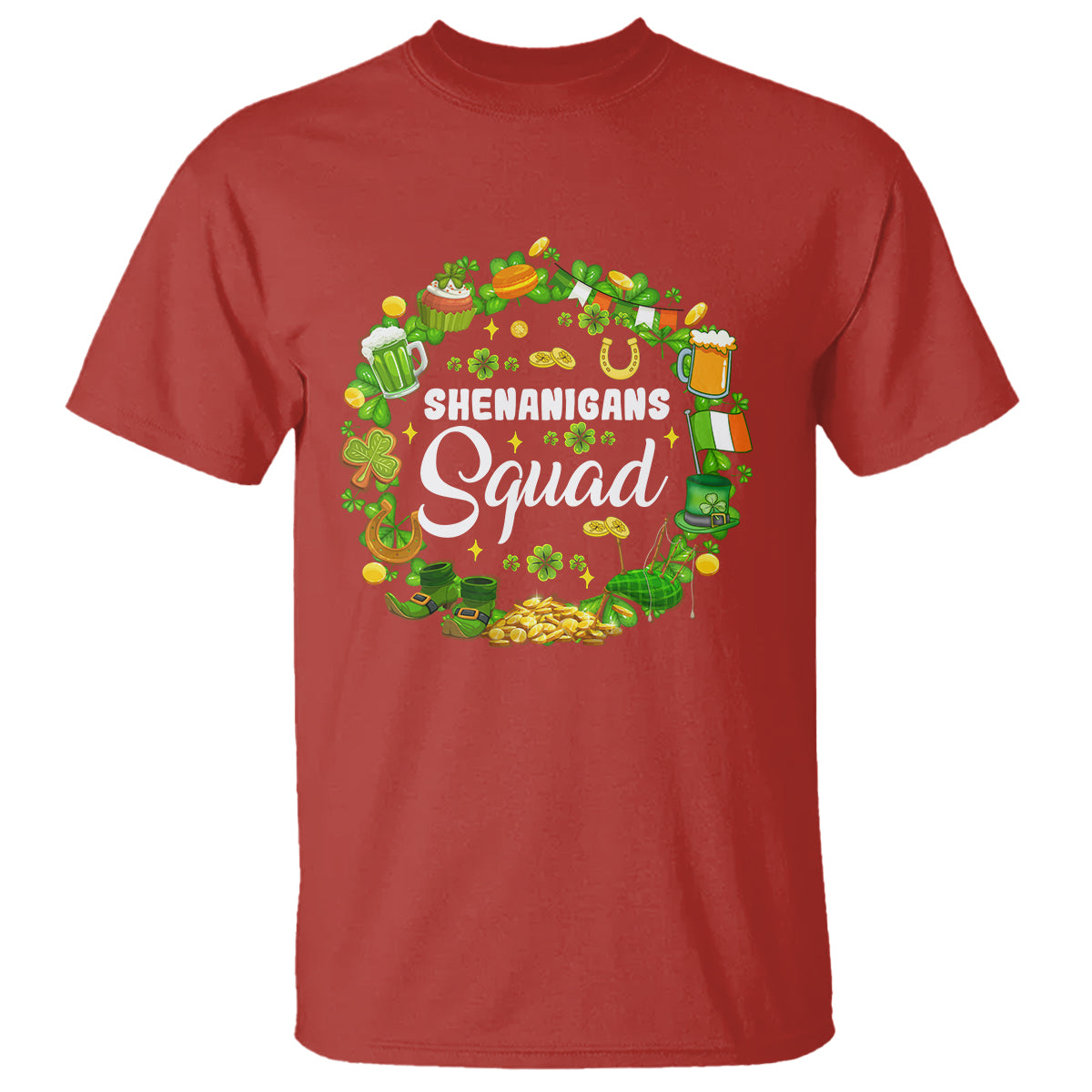 St. Patrick's Day T Shirt Shenanigans Squad Funny Matching Group - Wonder Print Shop