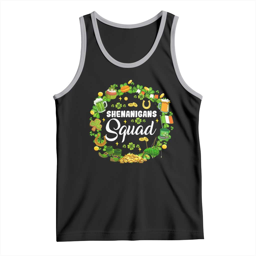 Funny St Patrick's Day Tank Top Shenanigans Squad Matching Group