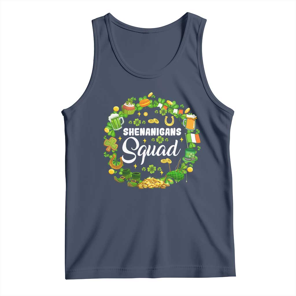 Funny St Patrick's Day Tank Top Shenanigans Squad Matching Group