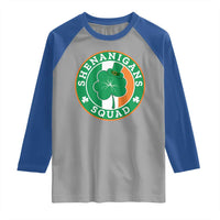 St Patrick's Day Raglan Shirt Shenanigans Squad Funny Matching Group