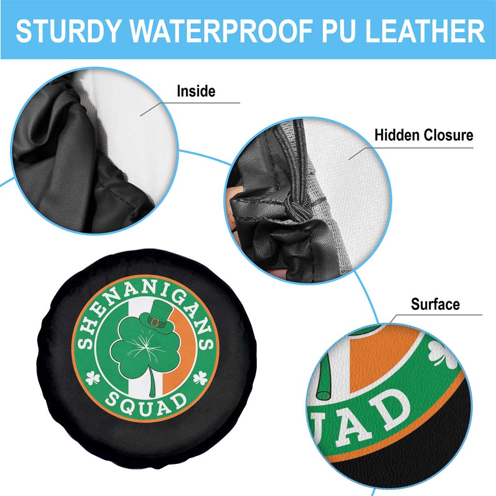 St Patrick's Day Spare Tire Cover Shenanigans Squad Funny Matching Group