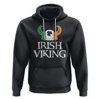 St. Patrick's Day Hoodie Irish Viking Helmet Lucky Shamrocks Ireland Flag - Wonder Print Shop