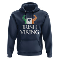 St. Patrick's Day Hoodie Irish Viking Helmet Lucky Shamrocks Ireland Flag - Wonder Print Shop