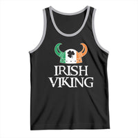 St Patrick's Day Tank Top Irish Viking Helmet Lucky Shamrocks Ireland Flag