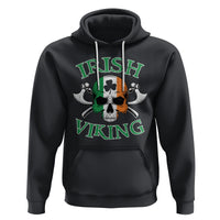 St. Patrick's Day Hoodie Irish Viking Skull Lucky Shamrocks Ireland Flag - Wonder Print Shop