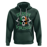 St. Patrick's Day Hoodie Irish Viking Skull Lucky Shamrocks Ireland Flag - Wonder Print Shop