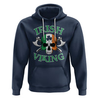 St. Patrick's Day Hoodie Irish Viking Skull Lucky Shamrocks Ireland Flag - Wonder Print Shop