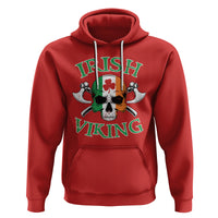 St. Patrick's Day Hoodie Irish Viking Skull Lucky Shamrocks Ireland Flag - Wonder Print Shop