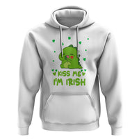 St. Patrick's Day Hoodie Kiss Me I'm Irish Cute Dinosaur - Wonder Print Shop