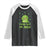 St Patrick's Day Raglan Shirt Kiss Me I'm Irish Cute Dinosaur