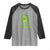 St Patrick's Day Raglan Shirt Kiss Me I'm Irish Cute Dinosaur