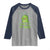 St Patrick's Day Raglan Shirt Kiss Me I'm Irish Cute Dinosaur