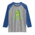 St Patrick's Day Raglan Shirt Kiss Me I'm Irish Cute Dinosaur