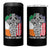 Irish By Blood American By Birth Patriot By Choice 4 in 1 Can Cooler Tumbler Celtic Cross Ireland America Flag