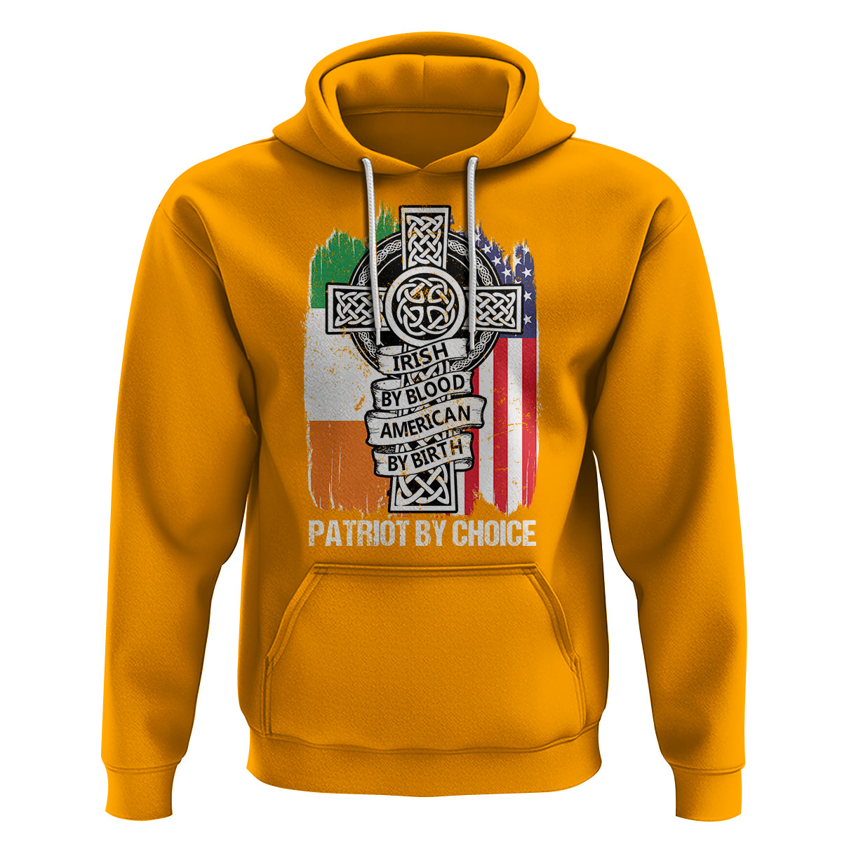 Irish By Blood American By Birth Patriot By Choice Hoodie - Wonder Print Shop