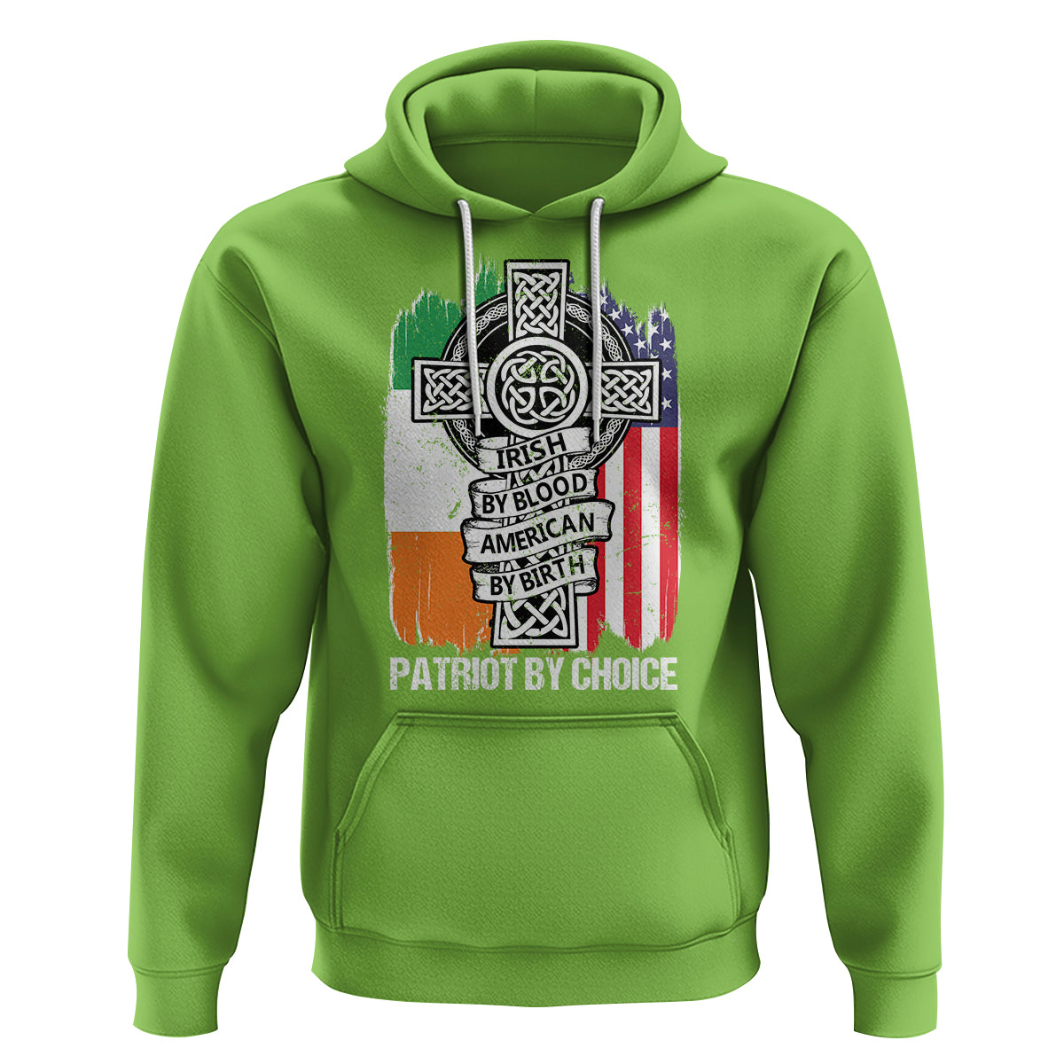 Irish By Blood American By Birth Patriot By Choice Hoodie - Wonder Print Shop