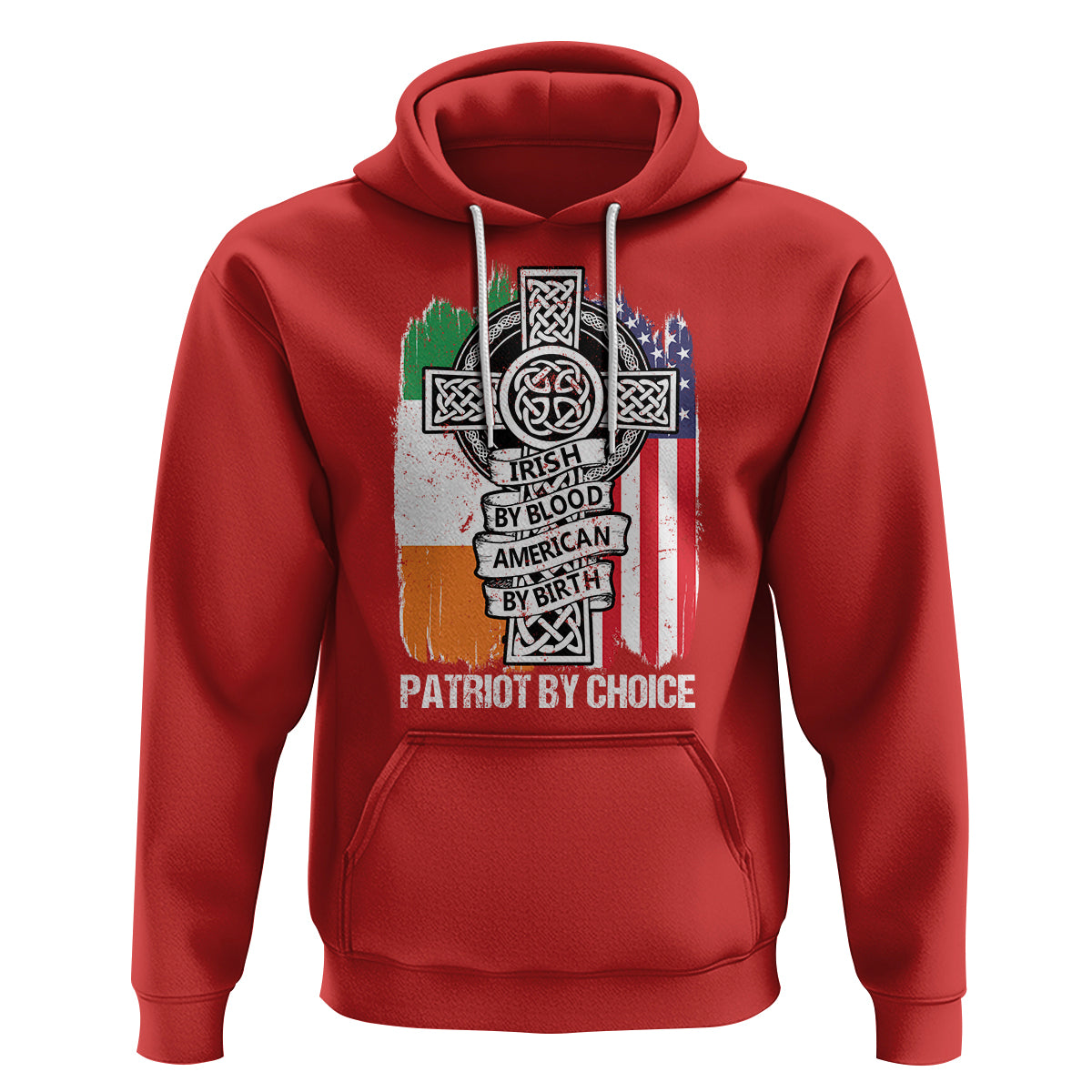 Irish By Blood American By Birth Patriot By Choice Hoodie - Wonder Print Shop