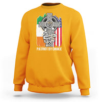 Irish By Blood American By Birth Patriot By Choice Sweatshirt - Wonder Print Shop