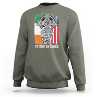 Irish By Blood American By Birth Patriot By Choice Sweatshirt - Wonder Print Shop