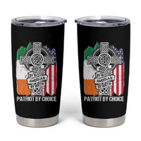 Irish By Blood American By Birth Patriot By Choice Tumbler Cup Celtic Cross Ireland America Flag