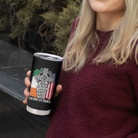 Irish By Blood American By Birth Patriot By Choice Tumbler Cup Celtic Cross Ireland America Flag