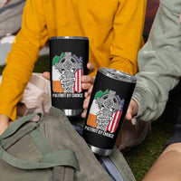 Irish By Blood American By Birth Patriot By Choice Tumbler Cup Celtic Cross Ireland America Flag