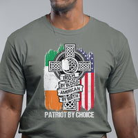 Irish By Blood American By Birth Patriot By Choice T Shirt - Wonder Print Shop