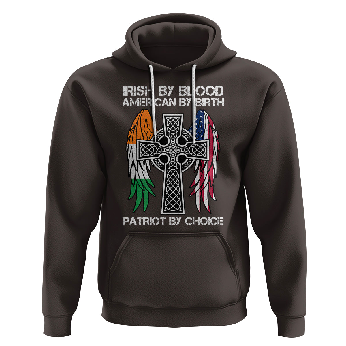 Irish By Blood American By Birth Patriot By Choice Hoodie - Wonder Print Shop