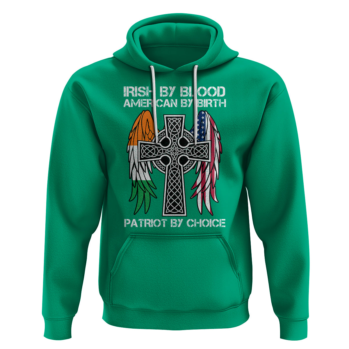 Irish By Blood American By Birth Patriot By Choice Hoodie - Wonder Print Shop