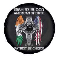 Irish By Blood American By Birth Patriot By Choice Spare Tire Cover Ireland America Flag Celtic Cross