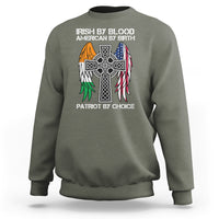 Irish By Blood American By Birth Patriot By Choice Sweatshirt - Wonder Print Shop