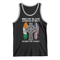 Irish By Blood American By Birth Patriot By Choice Tank Top Ireland America Flag Celtic Cross