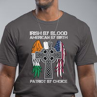 Irish By Blood American By Birth Patriot By Choice T Shirt - Wonder Print Shop