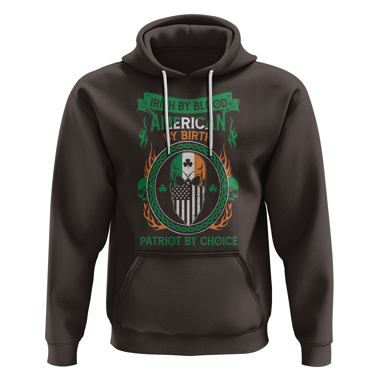 Irish By Blood American By Birth Patriot By Choice Hoodie - Wonder Print Shop