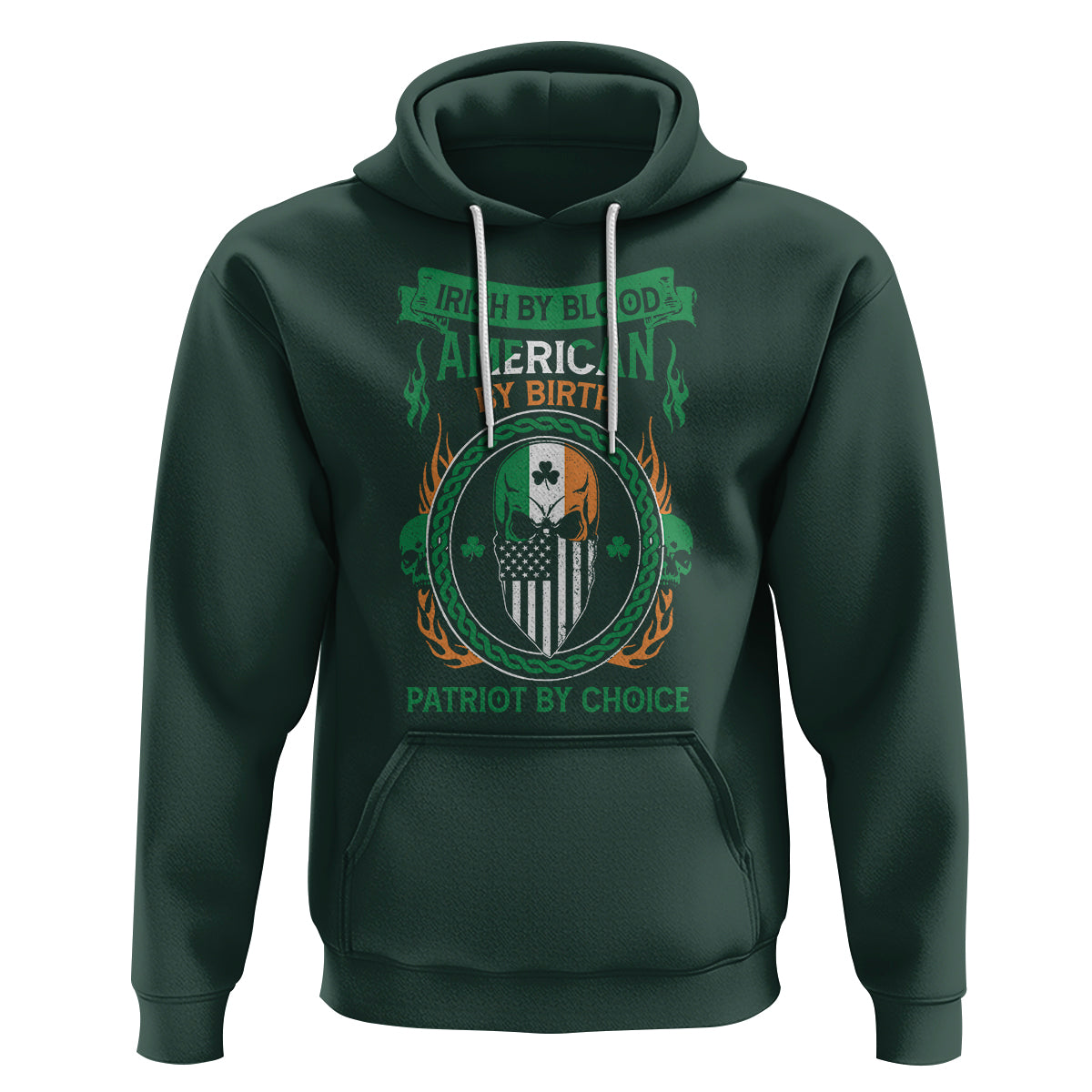 Irish By Blood American By Birth Patriot By Choice Hoodie - Wonder Print Shop