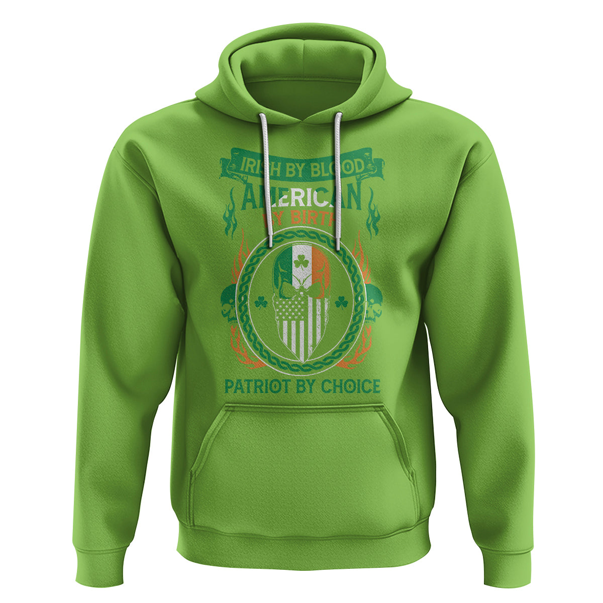 Irish By Blood American By Birth Patriot By Choice Hoodie - Wonder Print Shop