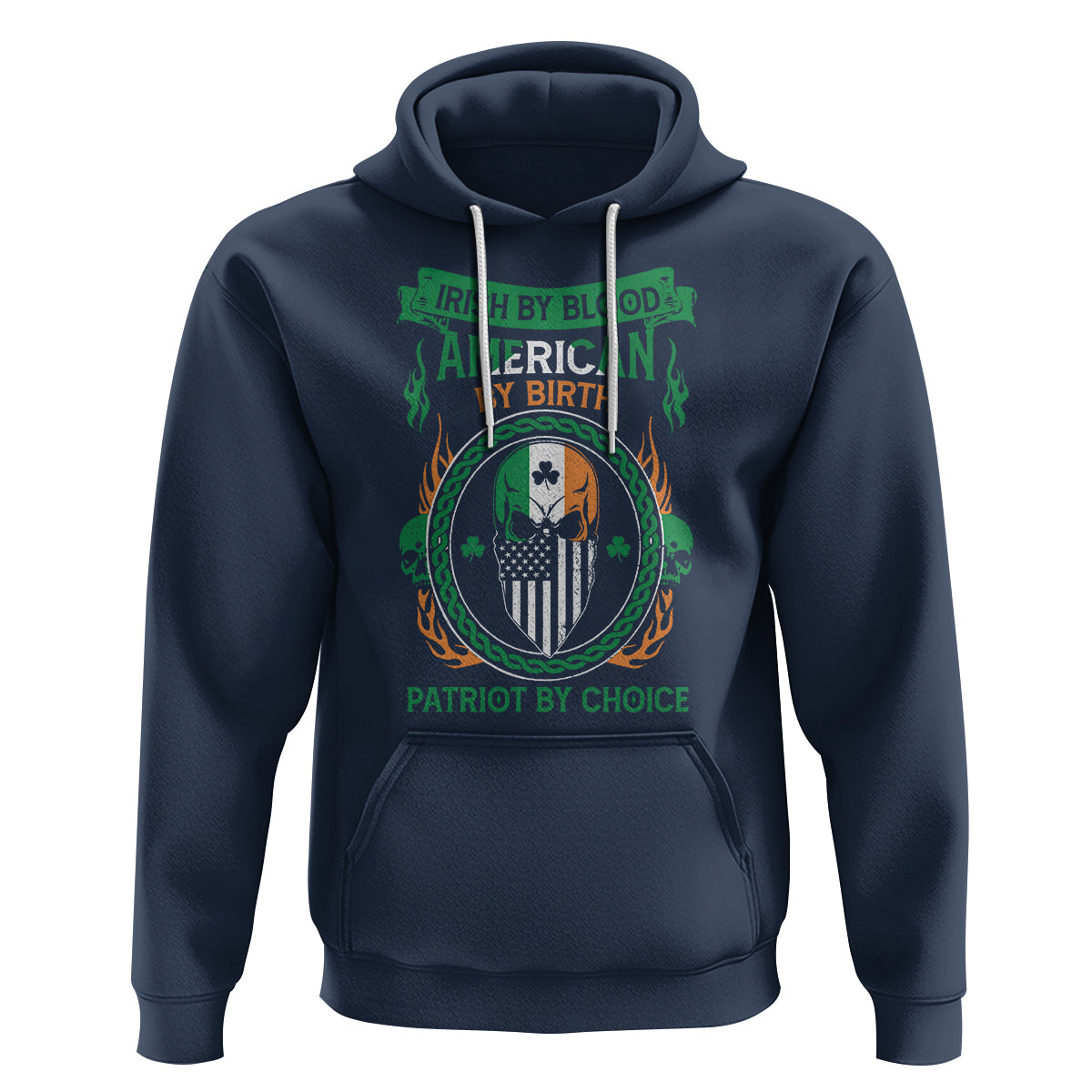 Irish By Blood American By Birth Patriot By Choice Hoodie - Wonder Print Shop