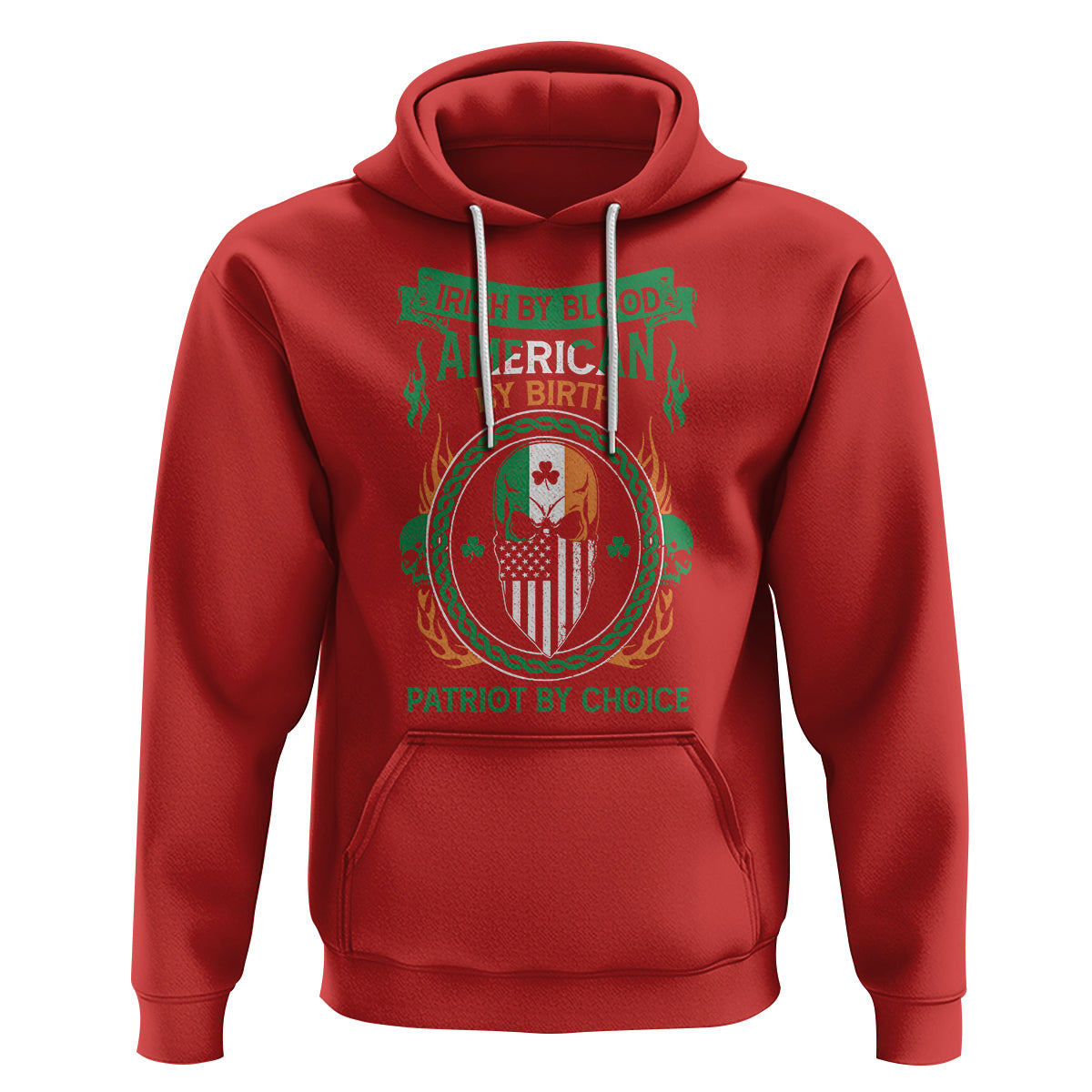 Irish By Blood American By Birth Patriot By Choice Hoodie - Wonder Print Shop