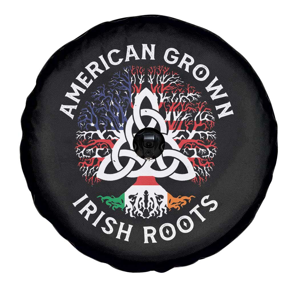 American Grown Irish Roots Ireland Flag Spare Tire Cover