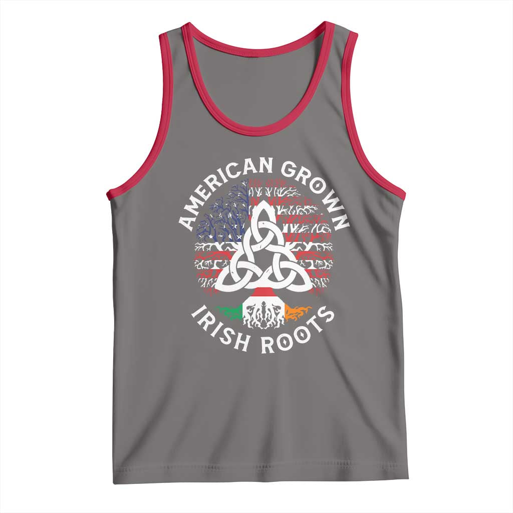 American Grown Irish Roots Ireland Flag Tank Top