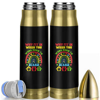 Autism Awareness Bullet Tumbler Why Fit In When You Were Born To Stand Out